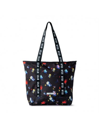라인프렌즈_BT21 스페이스스쿼드 패턴 숄더백