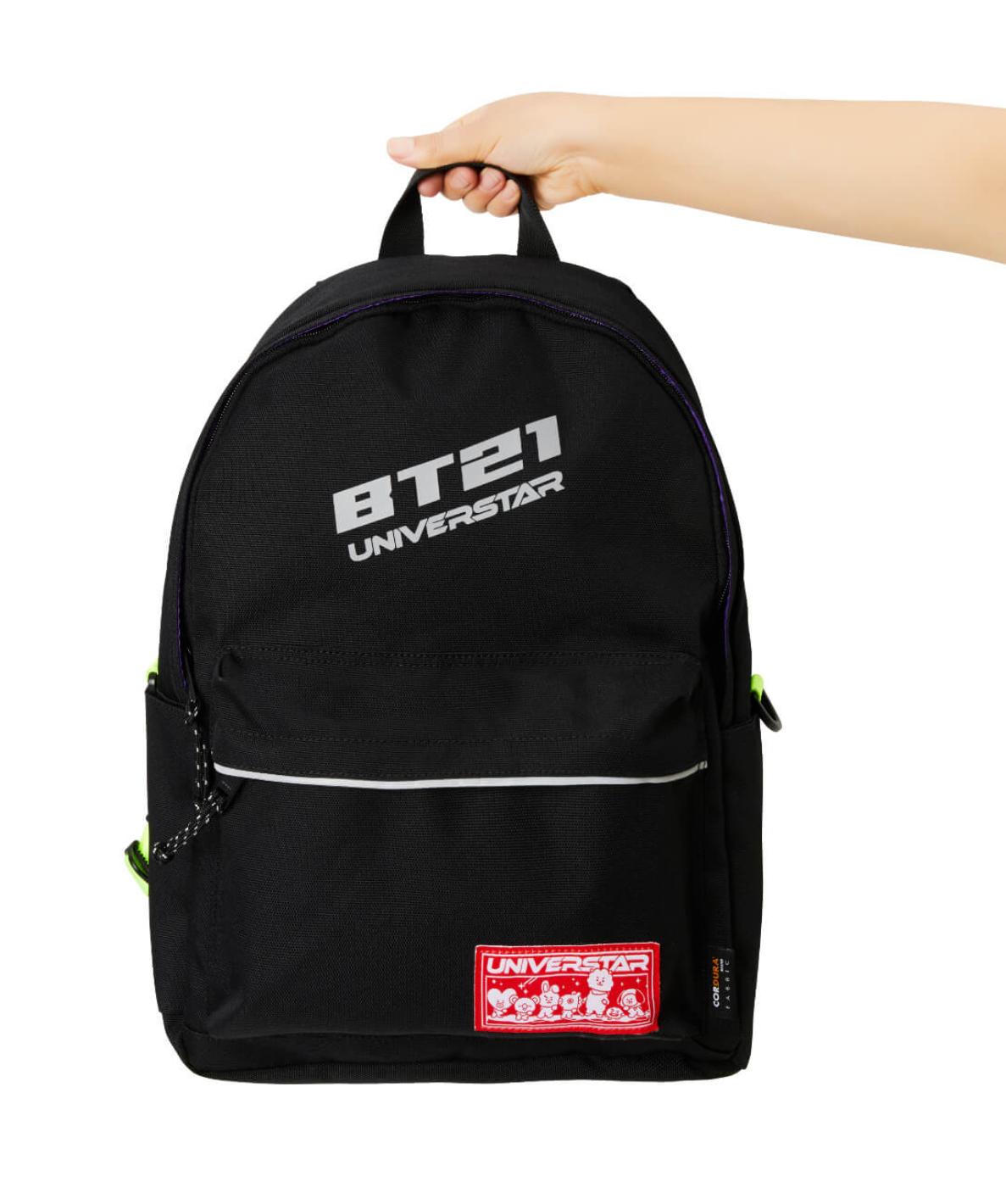 라인프렌즈_BT21 스페이스와펜 베이직 블랙 백팩
