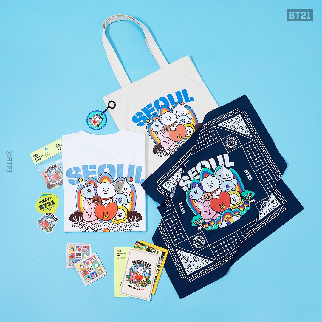 라인프렌즈_BT21 시티에디션 서울 에코백 thumbnail