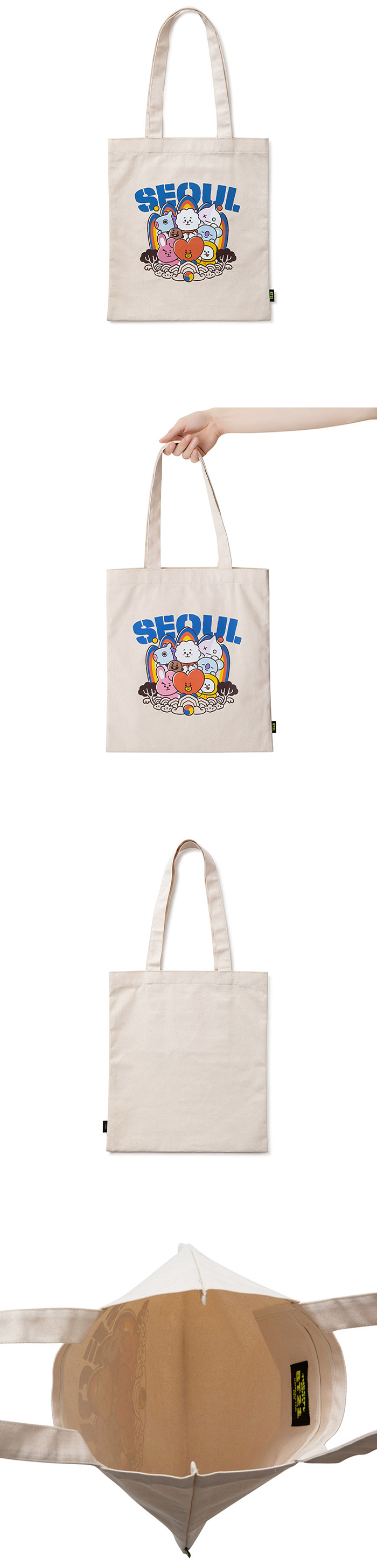 라인프렌즈_BT21 시티에디션 서울 에코백
