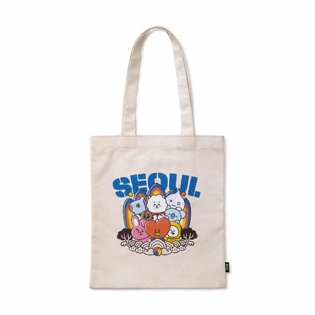 라인프렌즈_BT21 시티에디션 서울 에코백