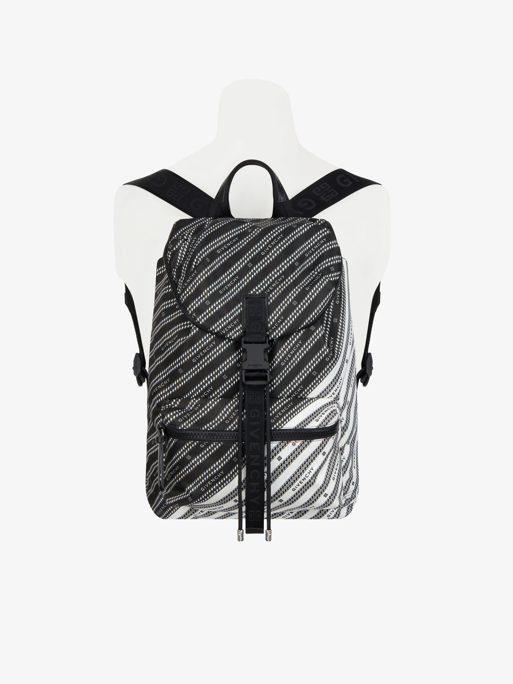 지방시_GIVENCHY 체인 나일론 바이컬러 백팩