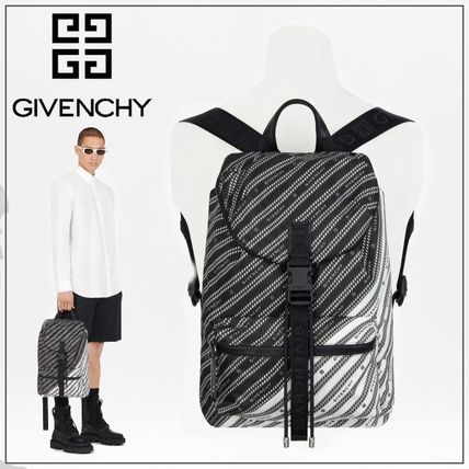 지방시_GIVENCHY 체인 나일론 바이컬러 백팩 thumbnail