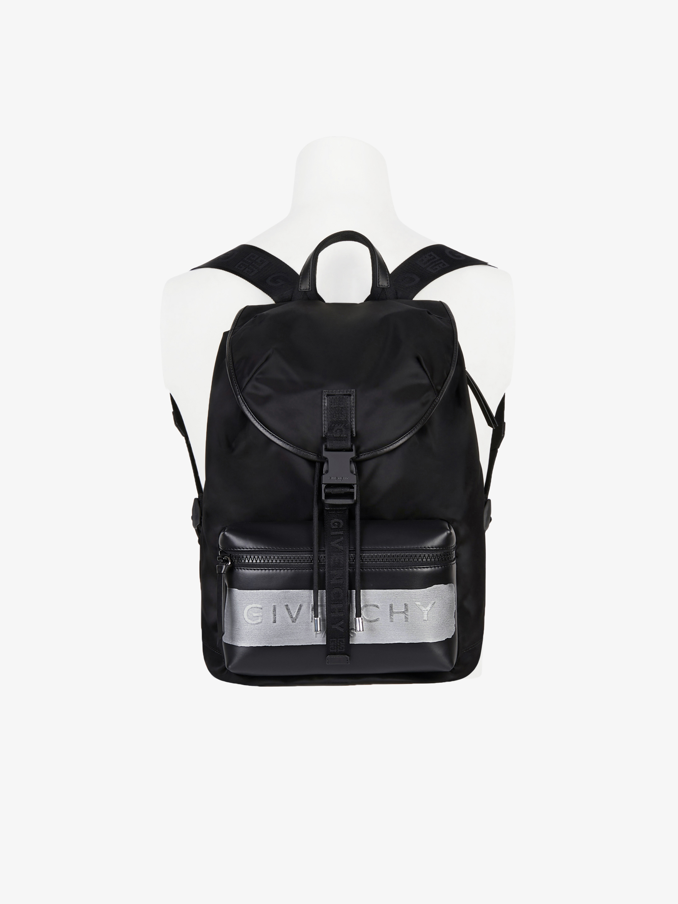 지방시_라텍스 밴드 장식 GIVENCHY 나일론 백팩