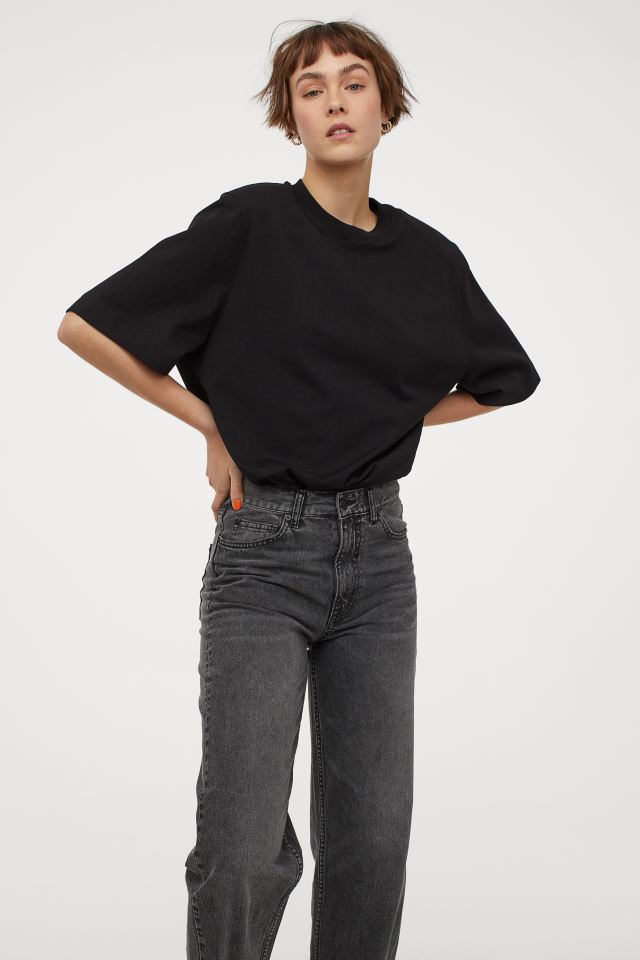 H&M_숄더 패드 티셔츠 thumbnail