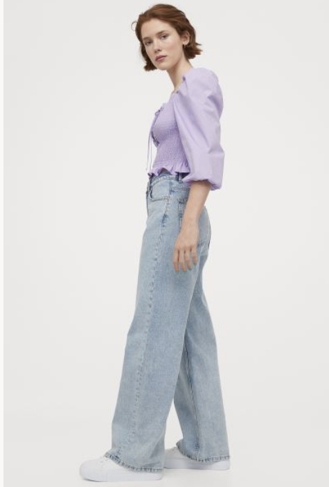 H&M_스모킹 디테일 블라우스 thumbnail