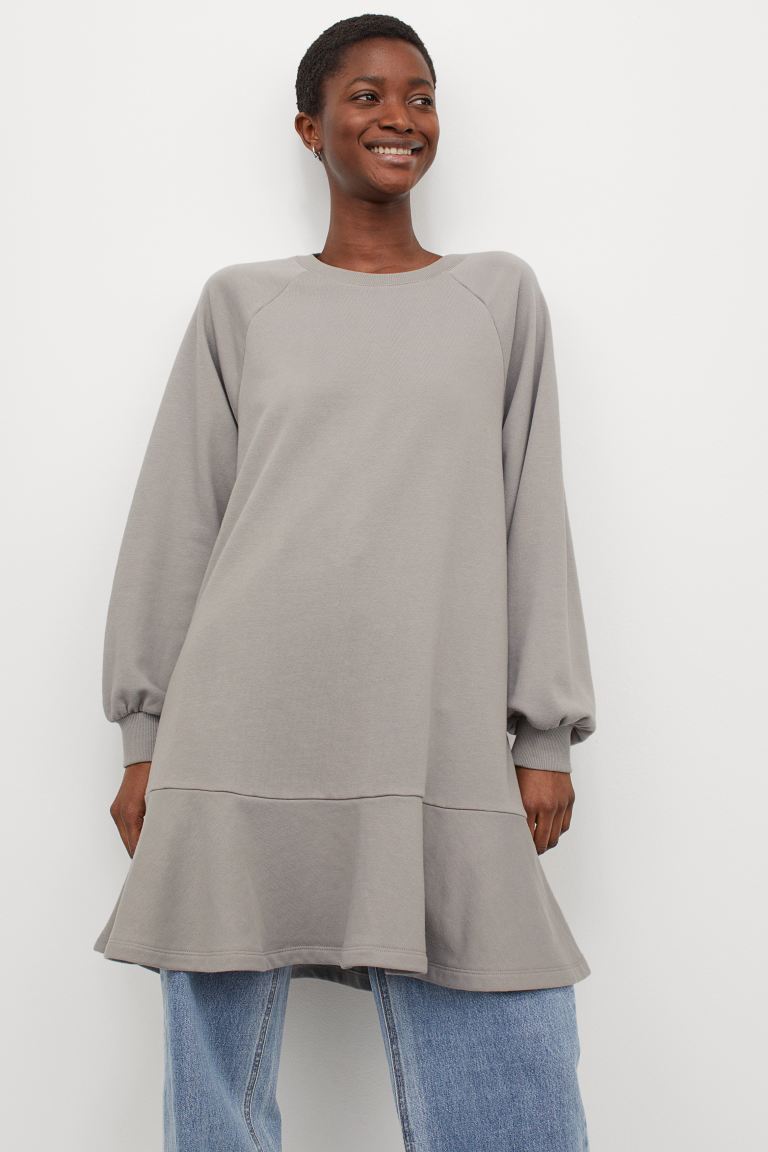 H&M_스웨트 드레스