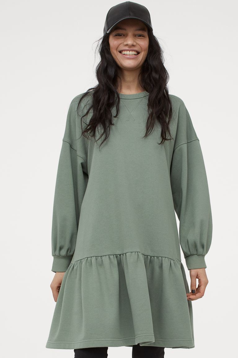 H&M_스웨트 드레스