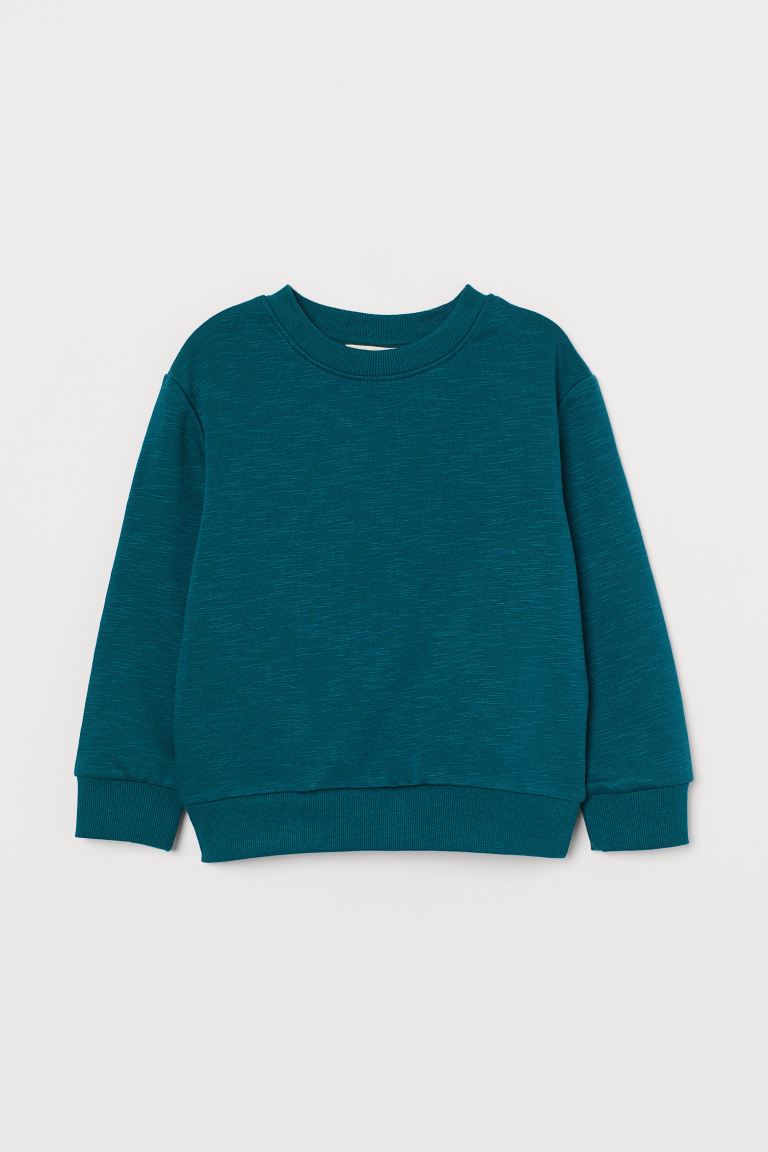 H&M_스웨트셔츠 다크 그린 thumbnail