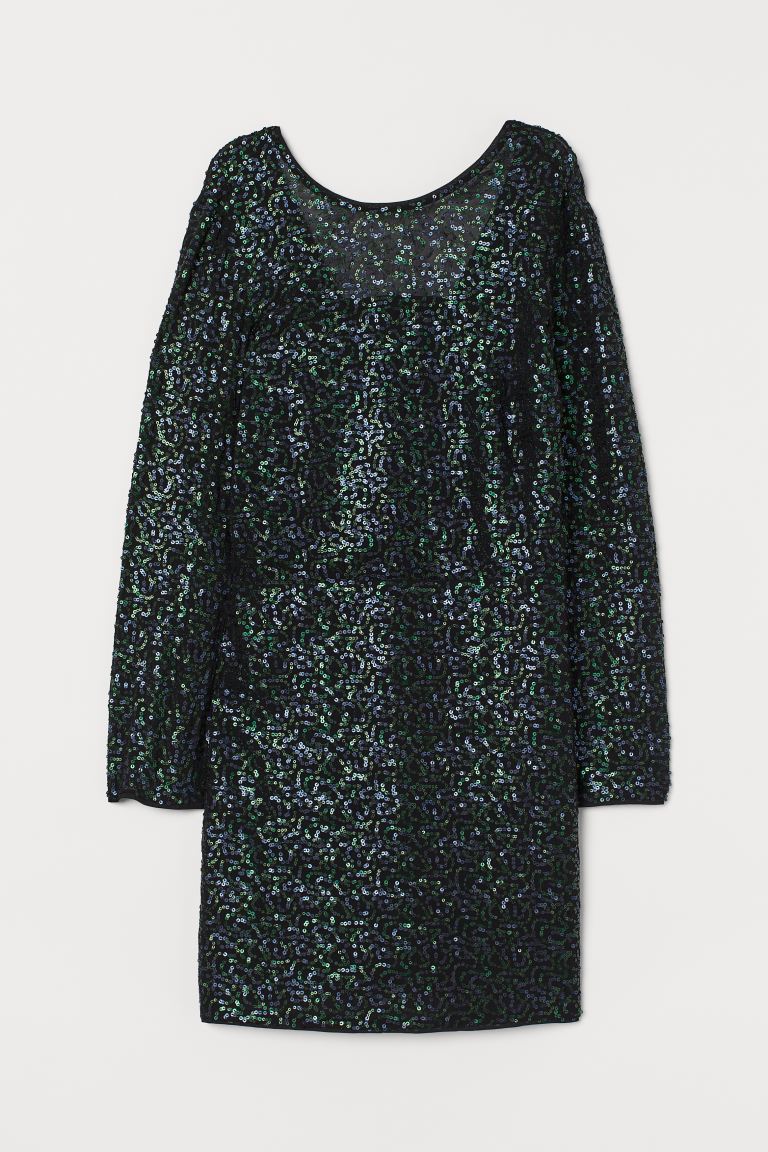 H&M_시퀸 드레스