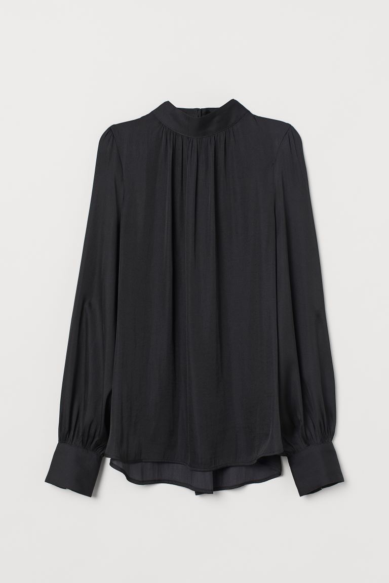 H&M_와이드 블라우스