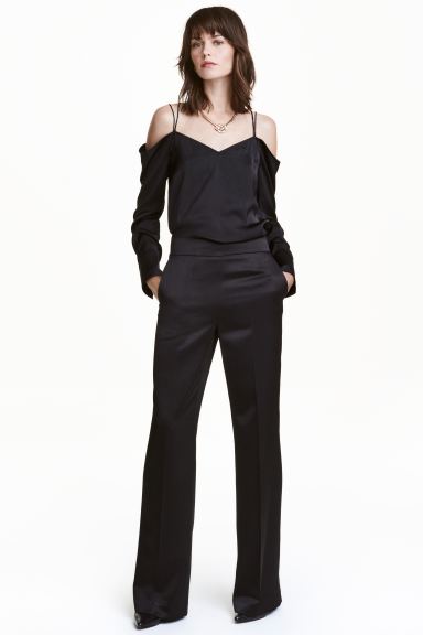 H&M_와이드 수트 팬츠 thumbnail