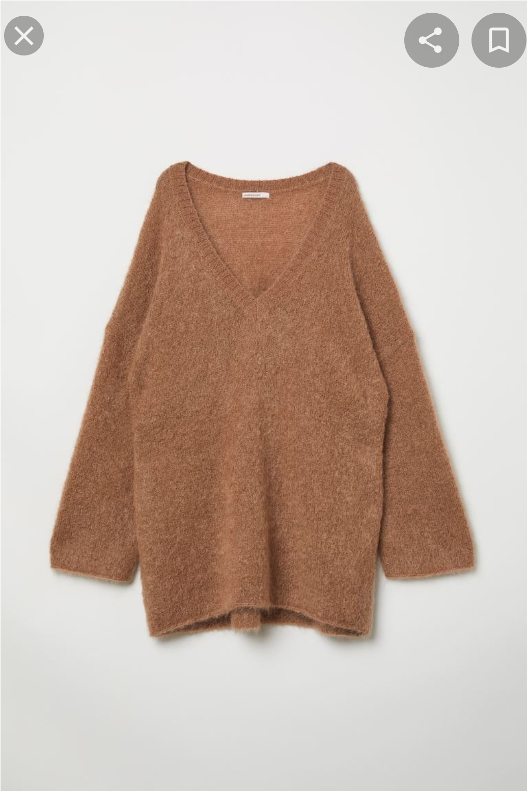 H&M_울 블렌드 V넥 스웨터 thumbnail