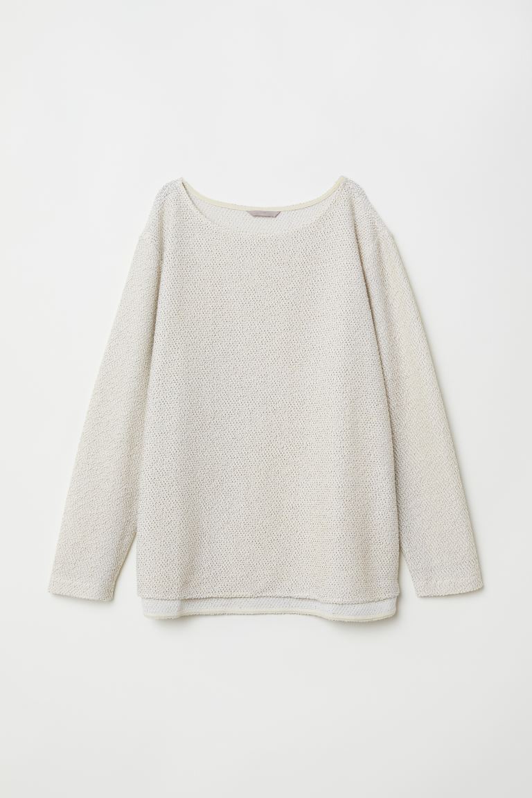 H&M_자카드 패턴 탑
