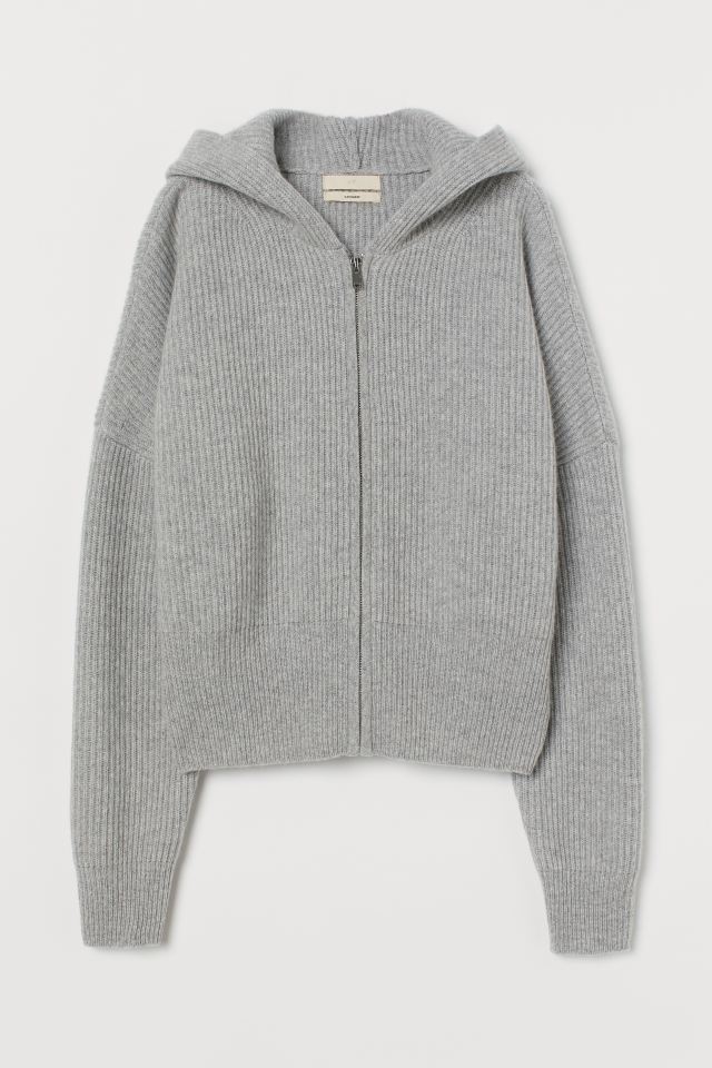 H&M_캐시미어 집업 후디 thumbnail