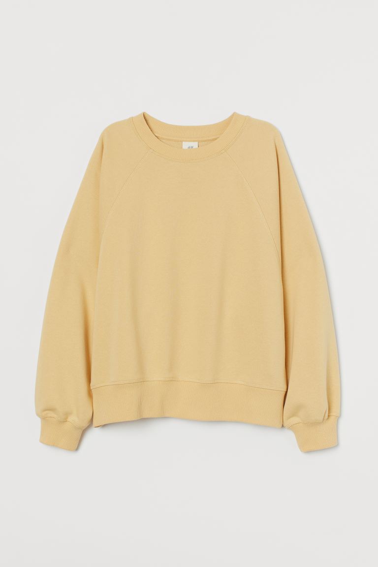 H&M_코튼 블렌드 스웨트셔츠