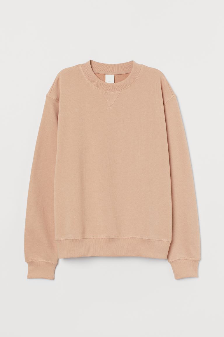H&M_코튼 블렌드 스웨트셔츠