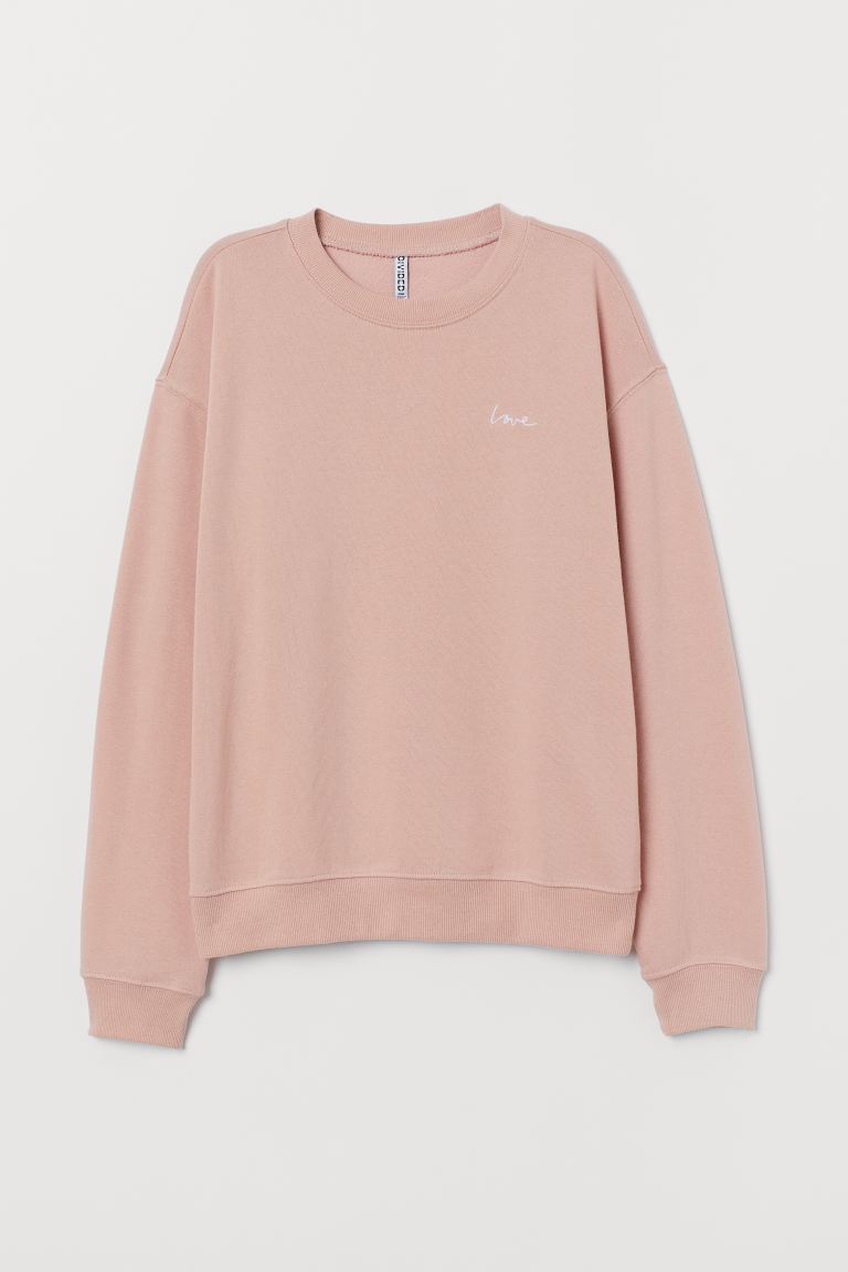 H&M_코튼 블렌드 스웨트셔츠