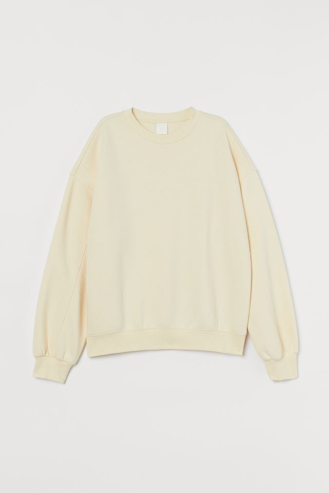 H&M_코튼 블렌드 스웨트셔츠