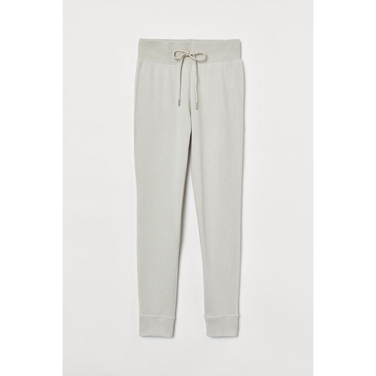 H&M_코튼 블렌드 조거팬츠 라이트 그린 베이지