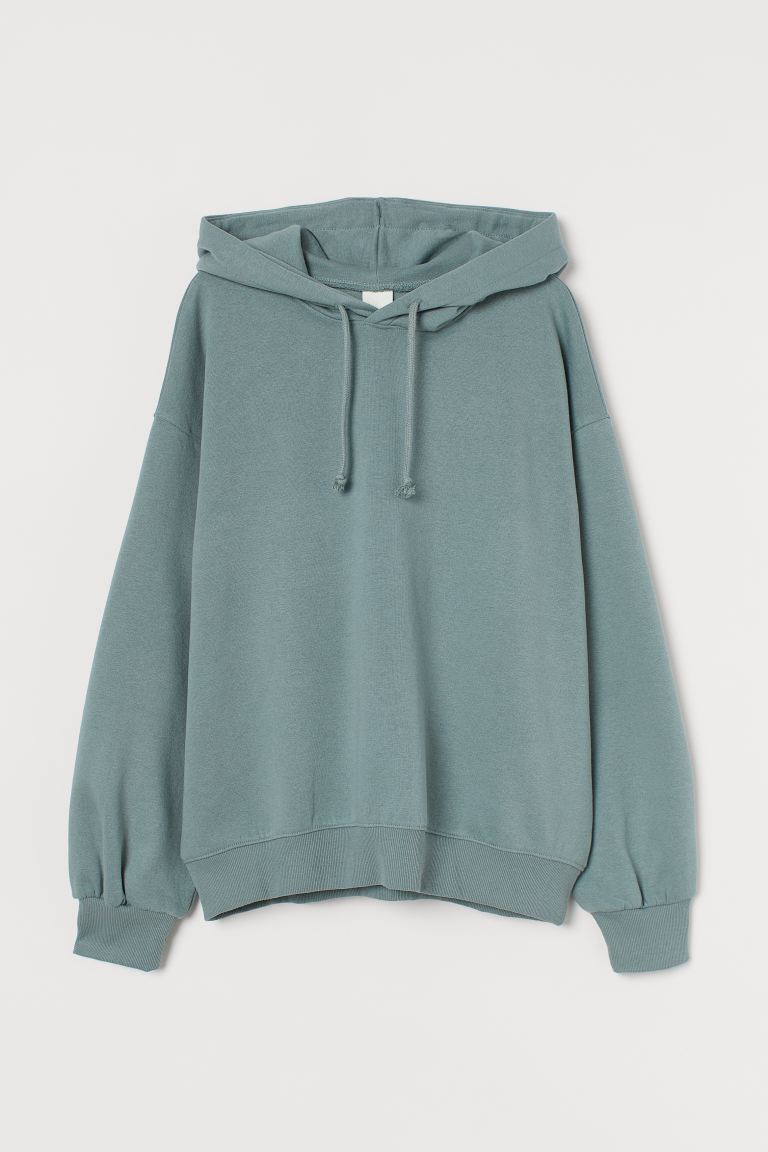 H&M_코튼 블렌드 후드티