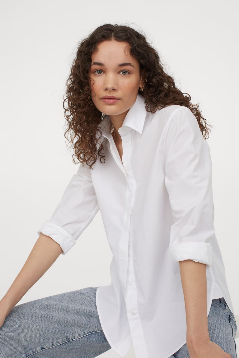 H&M_코튼 셔츠