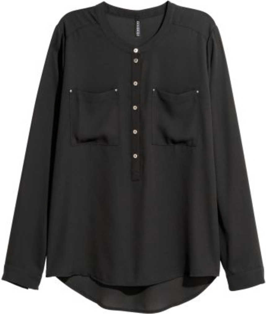 H&M_크레이프 블라우스 thumbnail