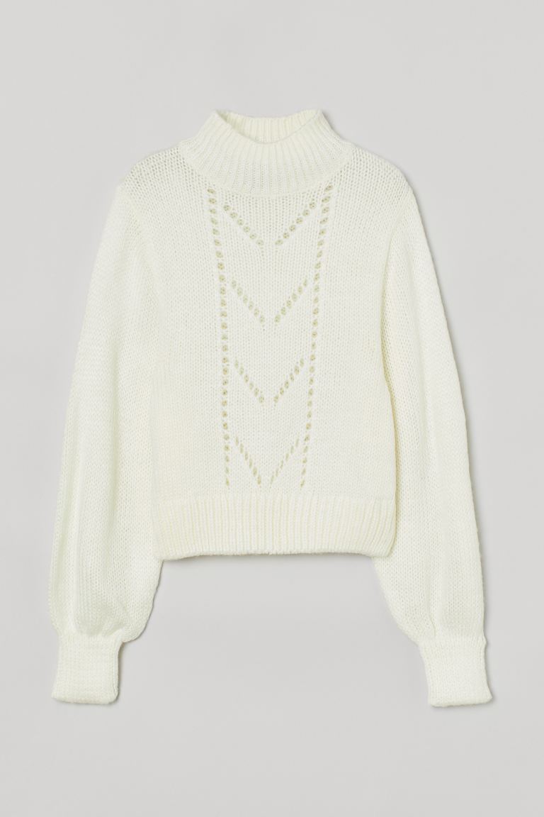 H&M_포인텔 프런트 스웨터