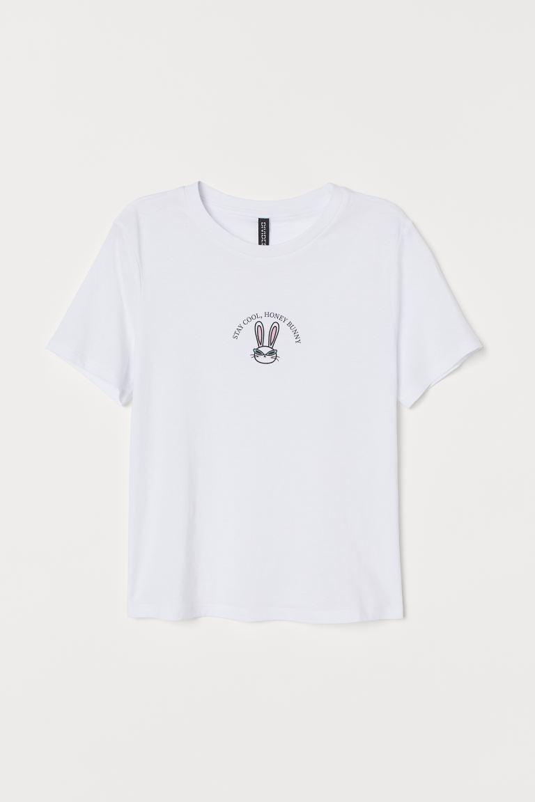 H&M_프린트 티셔츠