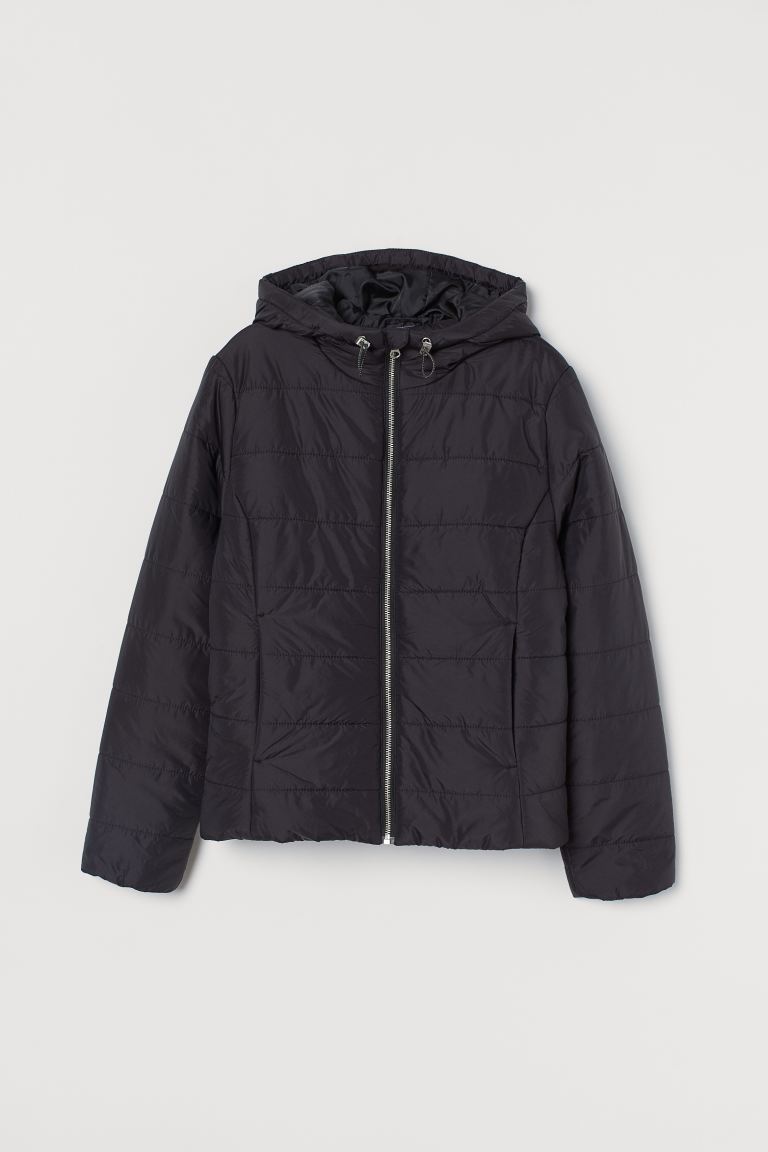 H&M_후드 퍼프 재킷