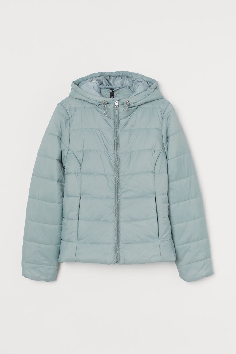 H&M_후드 퍼프 재킷