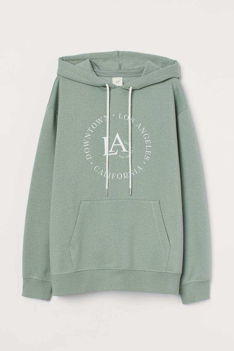H&M_후드티 세이지 그린 la thumbnail