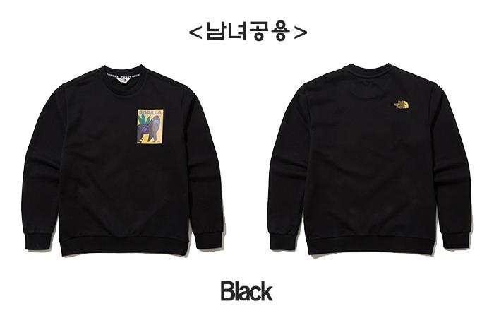 노스페이스_고그린스웻셔츠 블랙
