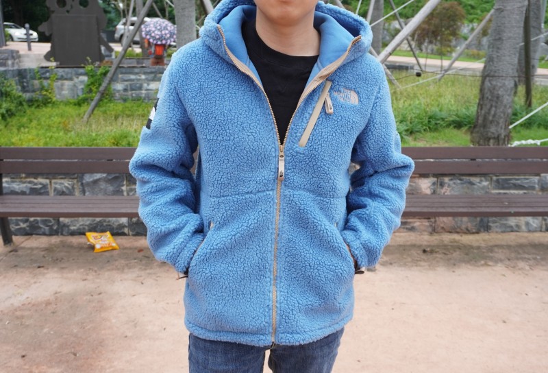노스페이스_노벨티리모후드플리스자켓 블루
