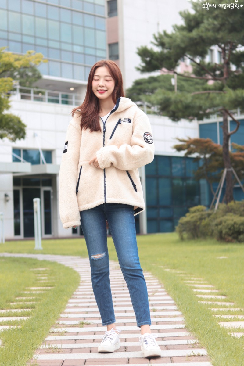 노스페이스_리모후드플리스자켓 크림