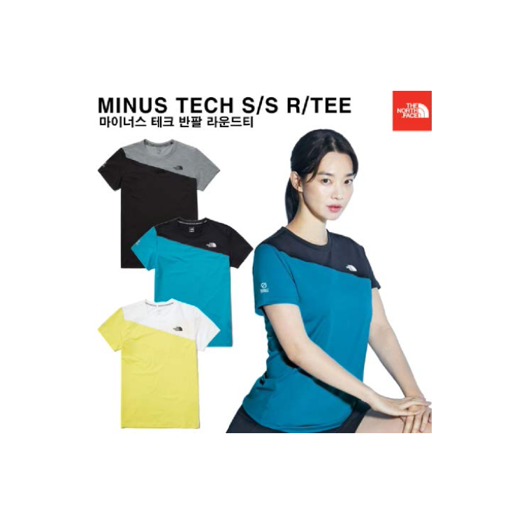 노스페이스_마이너스테크반팔라운드티 milky blue thumbnail