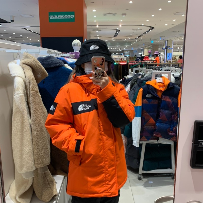 노스페이스_마티스다운자켓 오렌지