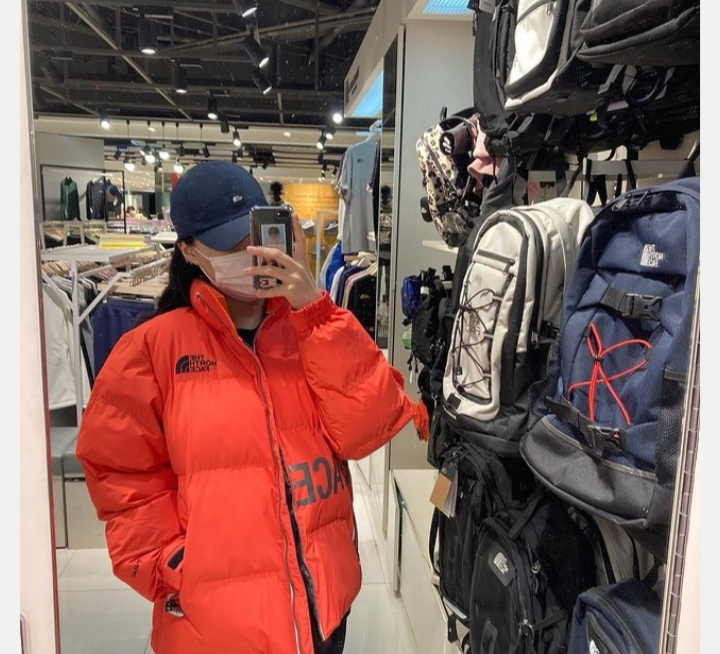 노스페이스_알칸티볼자켓 오렌지