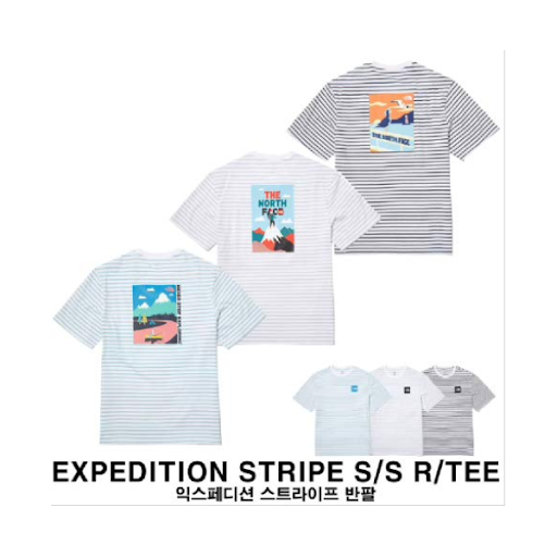 노스페이스_익스페디션스트라이프반팔티 MIDINIGHT NAVY
