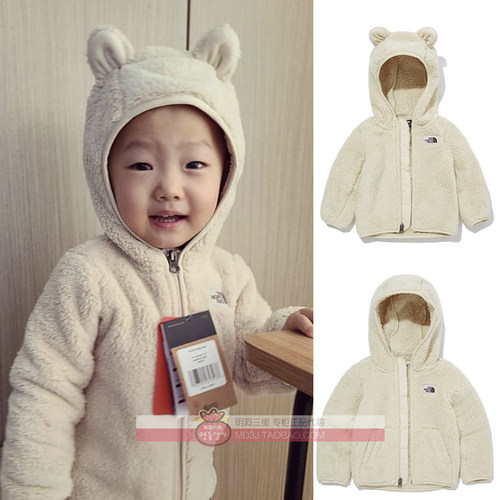 노스페이스_인펀트캠프시어베어후디 LIGHT BEIGE