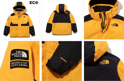 노스페이스_주니어스노우데이스키자켓 YELLOW