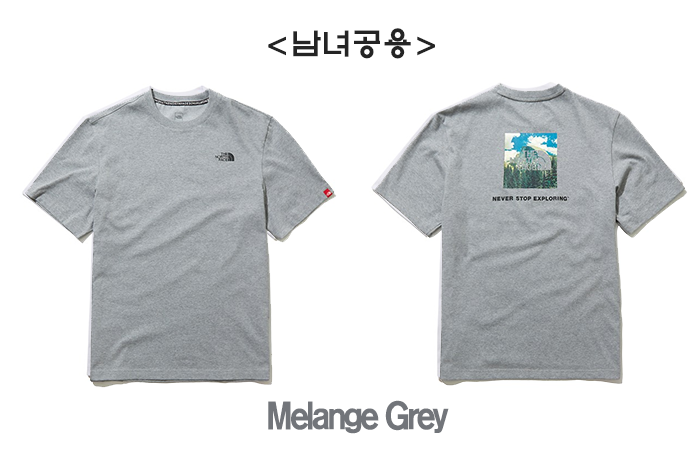 노스페이스_코어멀티반팔라운드티 MELANGE GRAY