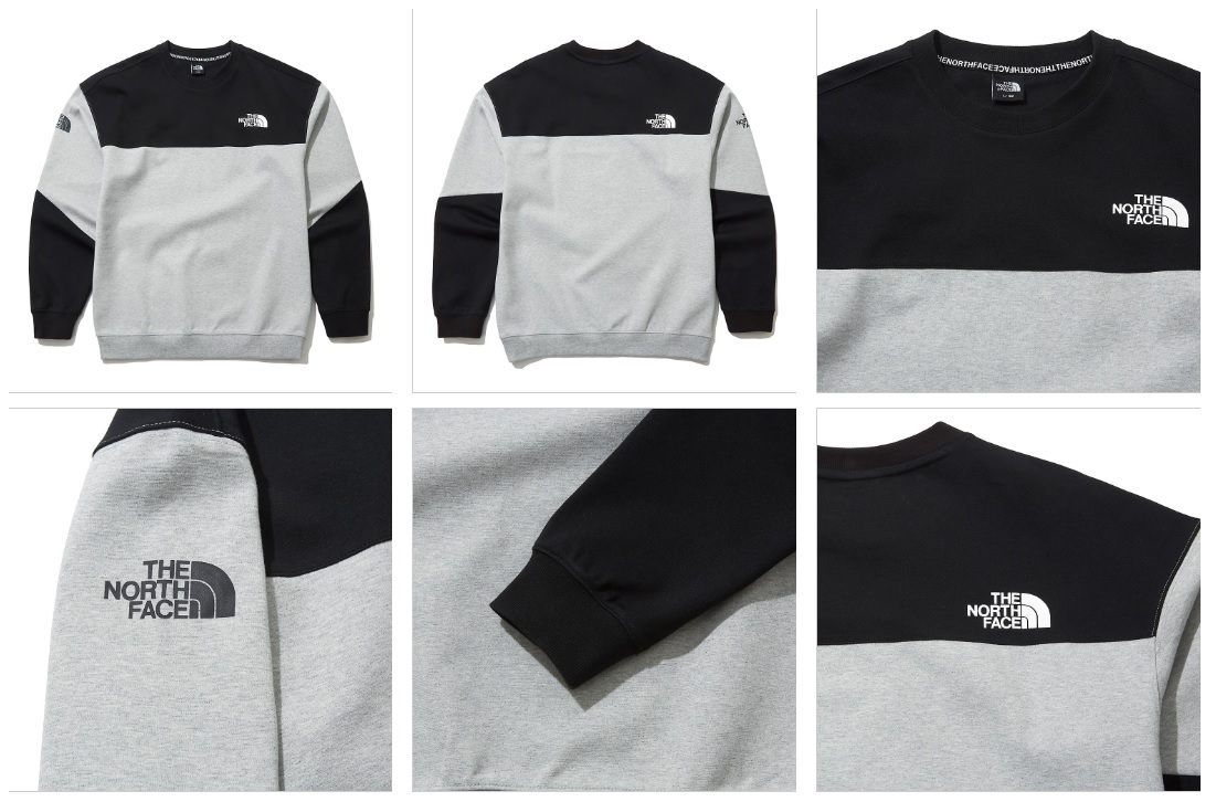 노스페이스_크로스컬러스웻셔츠 MELANGE GREY thumbnail