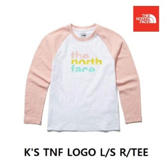 노스페이스_키즈로고긴팔라운드티 WHITE thumbnail
