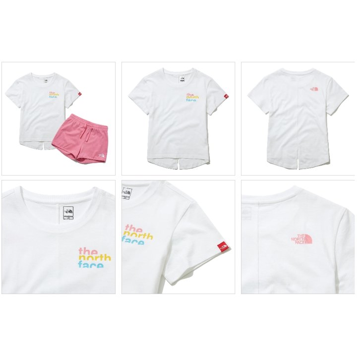노스페이스_키즈롱테일라운지세트 WHITE thumbnail