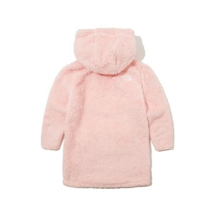 노스페이스_키즈롱플리스후디 LIGHT PINK