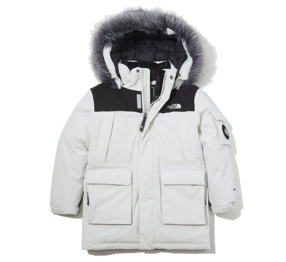노스페이스_키즈맥머도마운틴다운파카 LIGHT GRAY