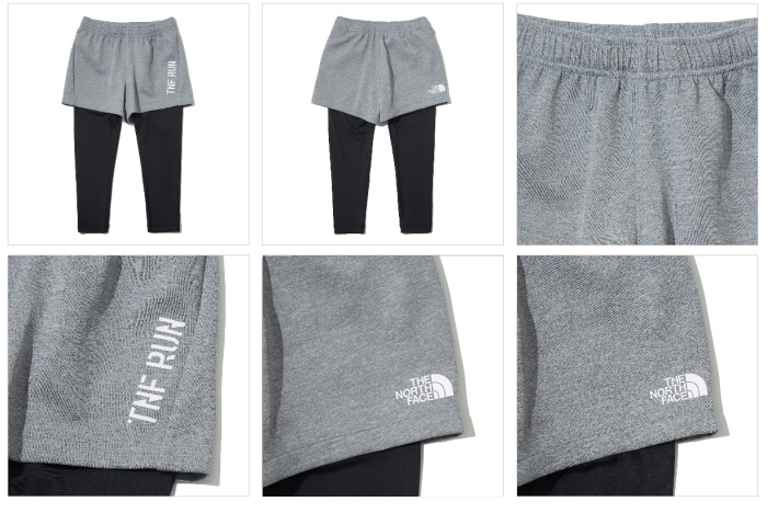 노스페이스_키즈스텔라쇼츠레깅스 DARK GRAY