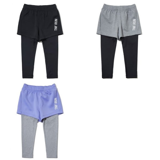 노스페이스_키즈스텔라쇼츠레깅스 DARK GRAY