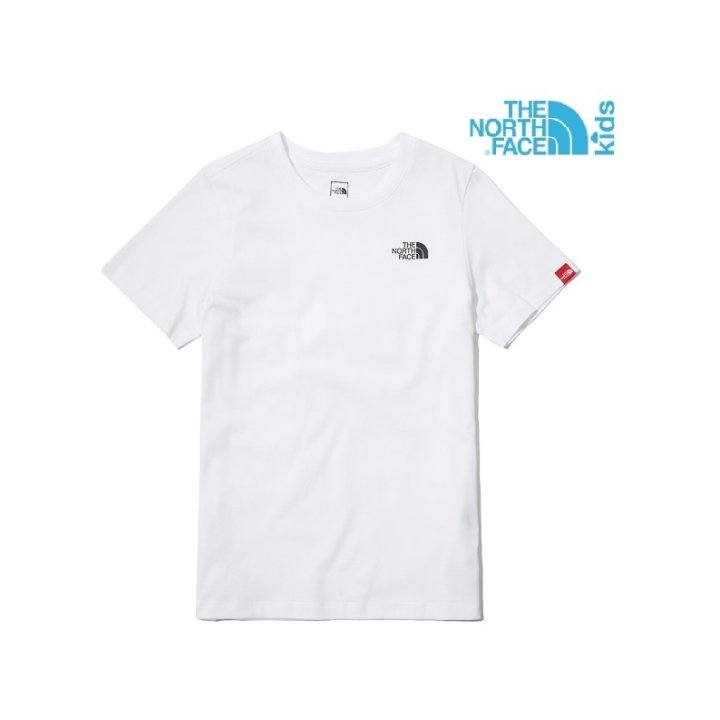 노스페이스_키즈에센셜로고반팔라운드티 WHITE